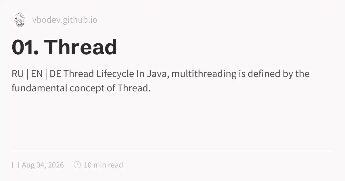 01. Thread